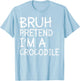 Bruh Pretend Im A Crocodile Lazy Halloween Costume Boys Kids T-Shirt - T-Shirt | Light Blue