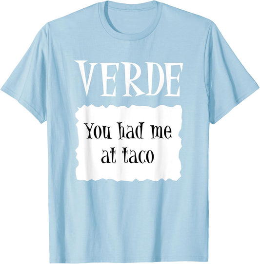 VERDE - Hot Packet Halloween Taco Costume T-Shirt - T-Shirt | Light Blue