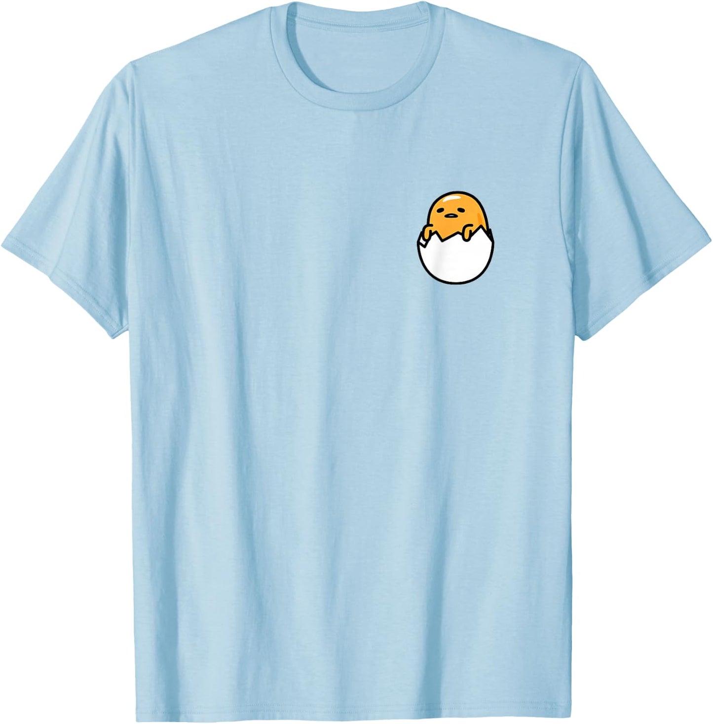 Gudetama Front and Back Logo Shirt T-Shirt - T-Shirt | Light Blue