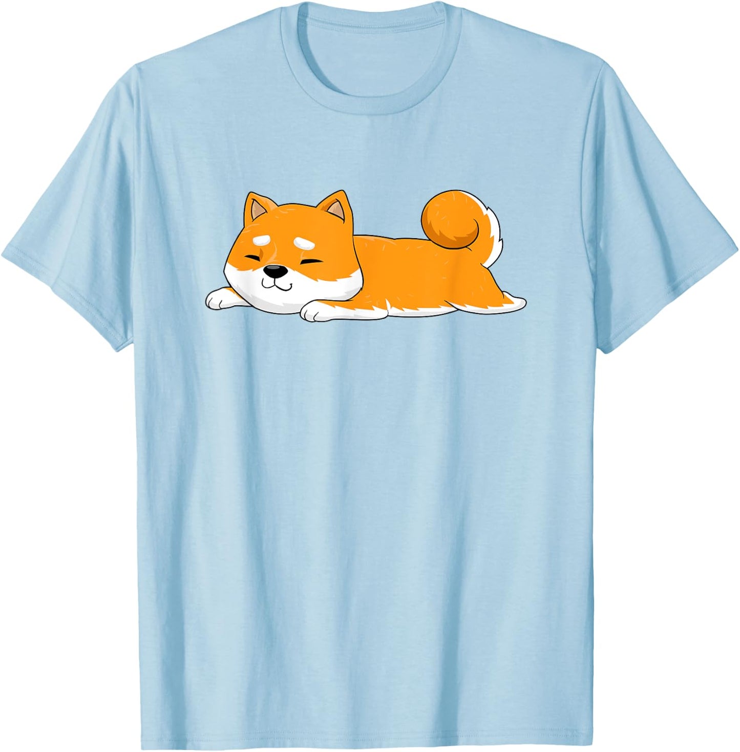 I'm not lazy Shiba Inu Shirt Loafer Dog laziness Girl Woman T-Shirt - T-Shirt | Light Blue