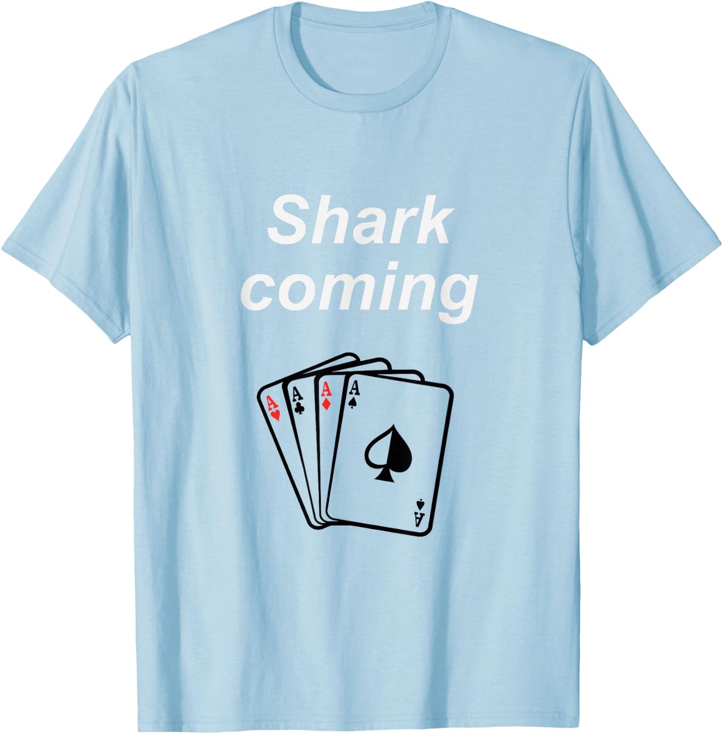 Card Shark T-Shirt - T-Shirt | Light Blue