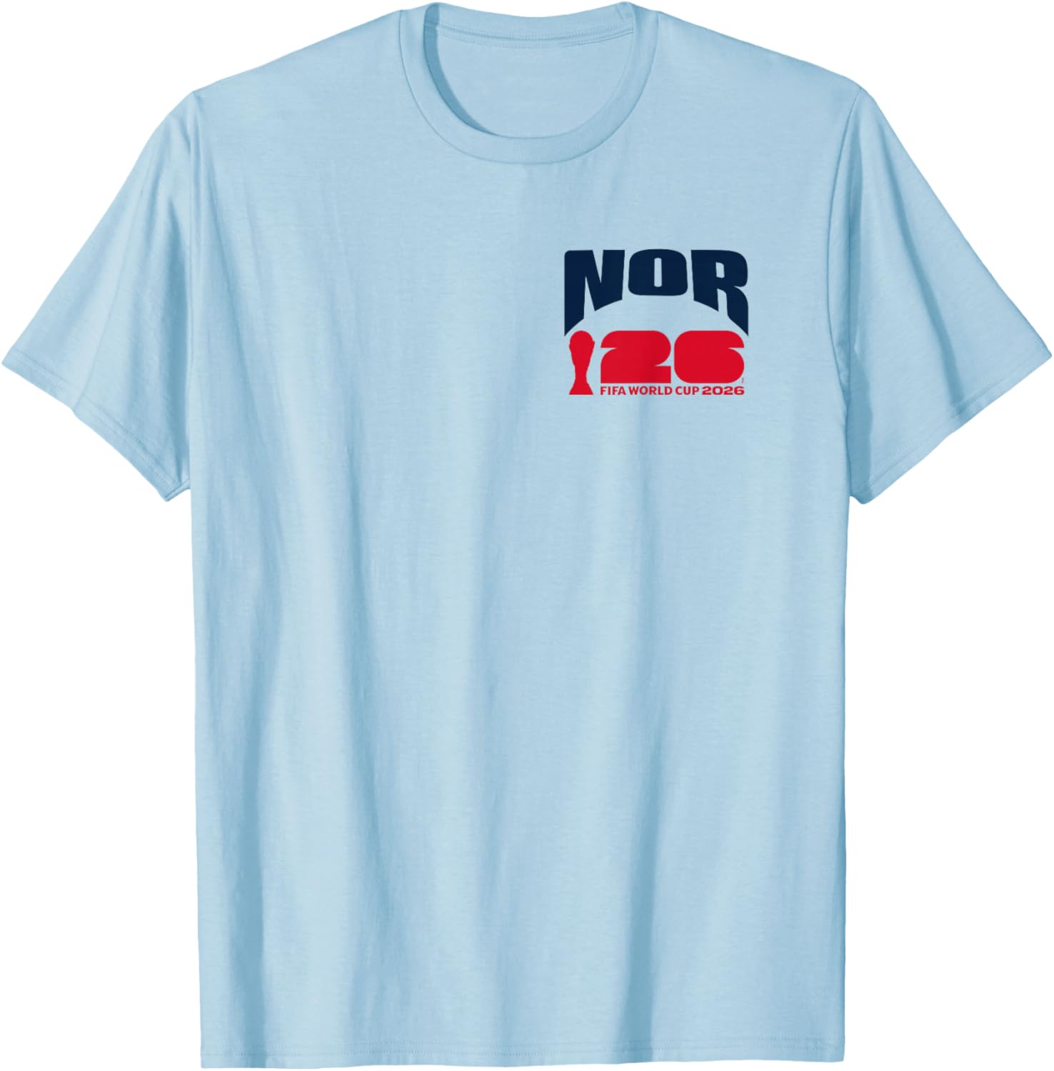 FIFA World CUP26 Norway Ball in Goal T-Shirt - T-Shirt | Light Blue