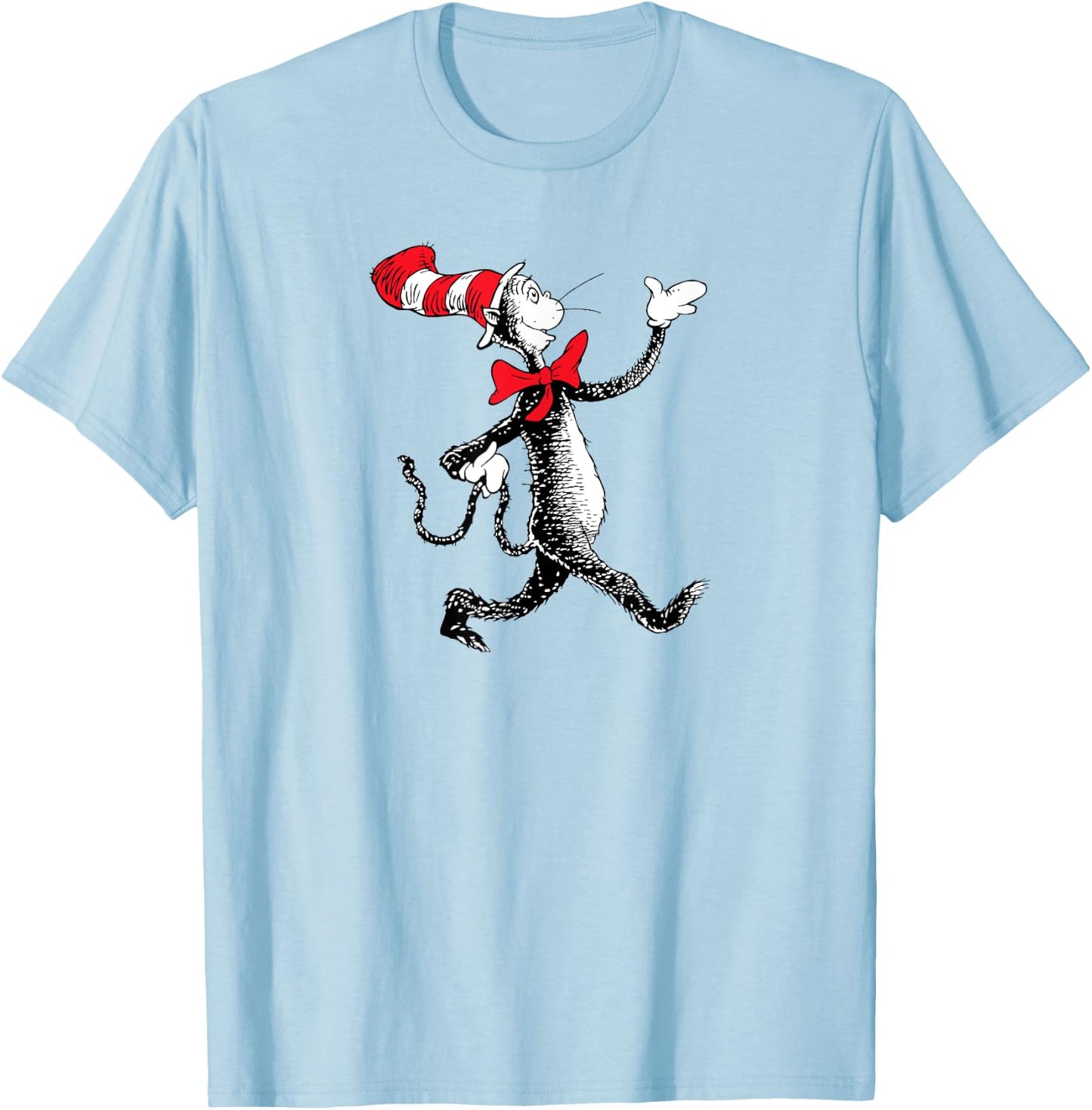 Dr. Seuss Strolling Cat T-Shirt - T-Shirt | Light Blue