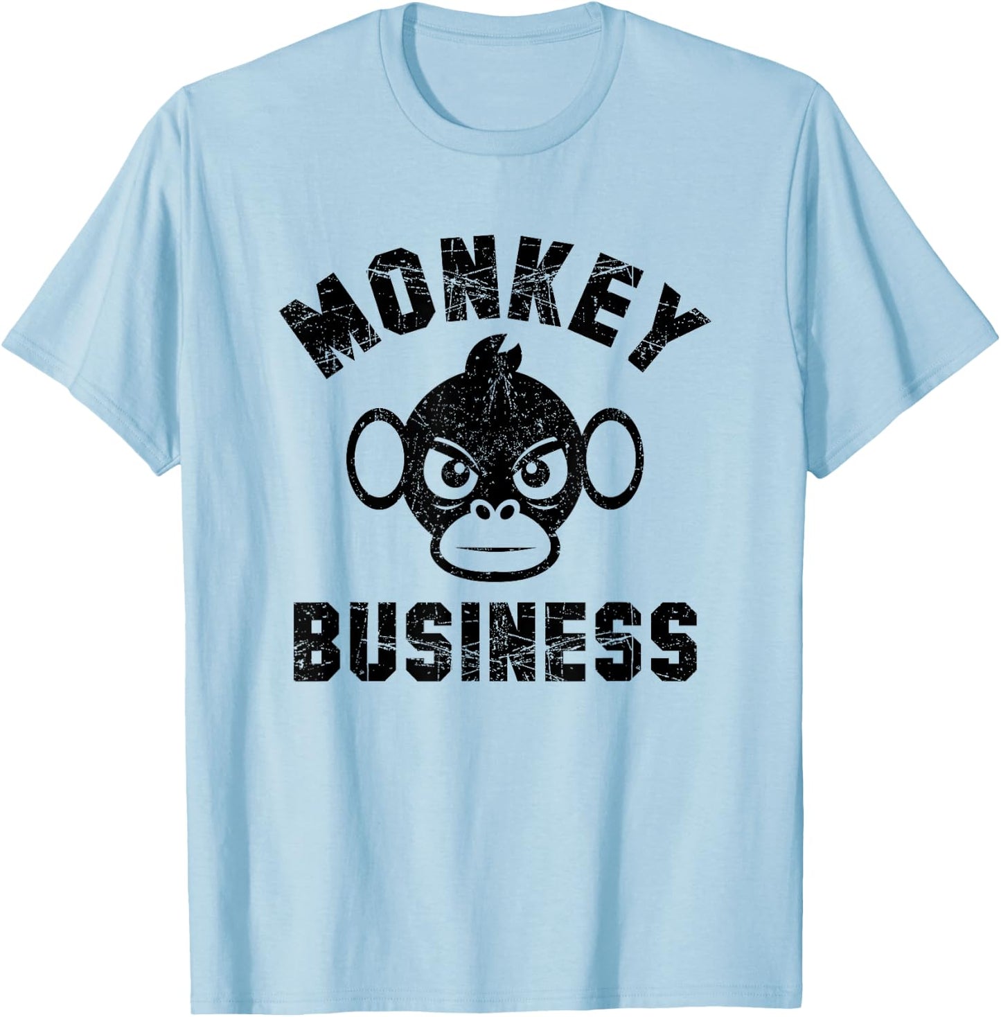 Coolest Monkey In The Jungle funny Business shirt T-Shirt - T-Shirt | Light Blue
