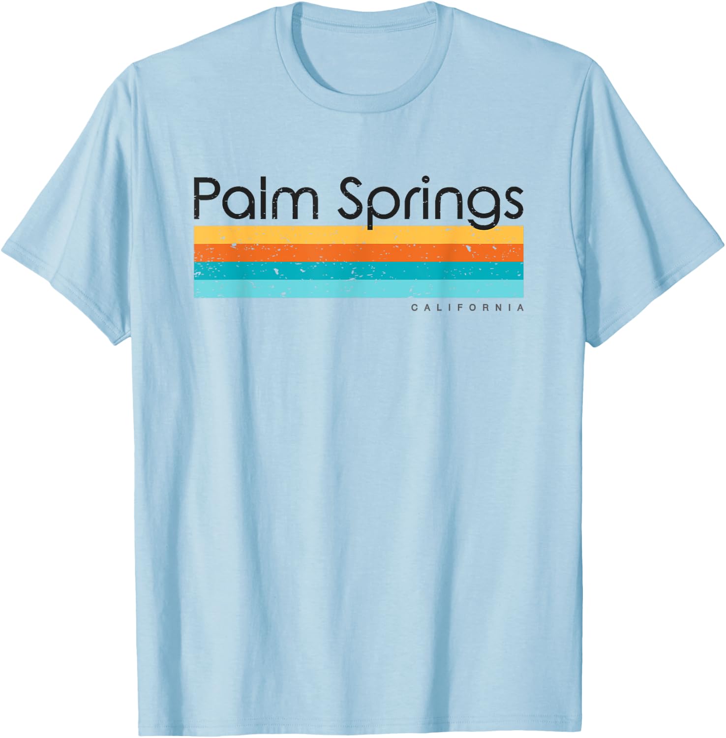 Vintage Palm Springs California CA Retro Design T-Shirt - T-Shirt | Light Blue