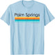 Vintage Palm Springs California CA Retro Design T-Shirt - T-Shirt | Light Blue