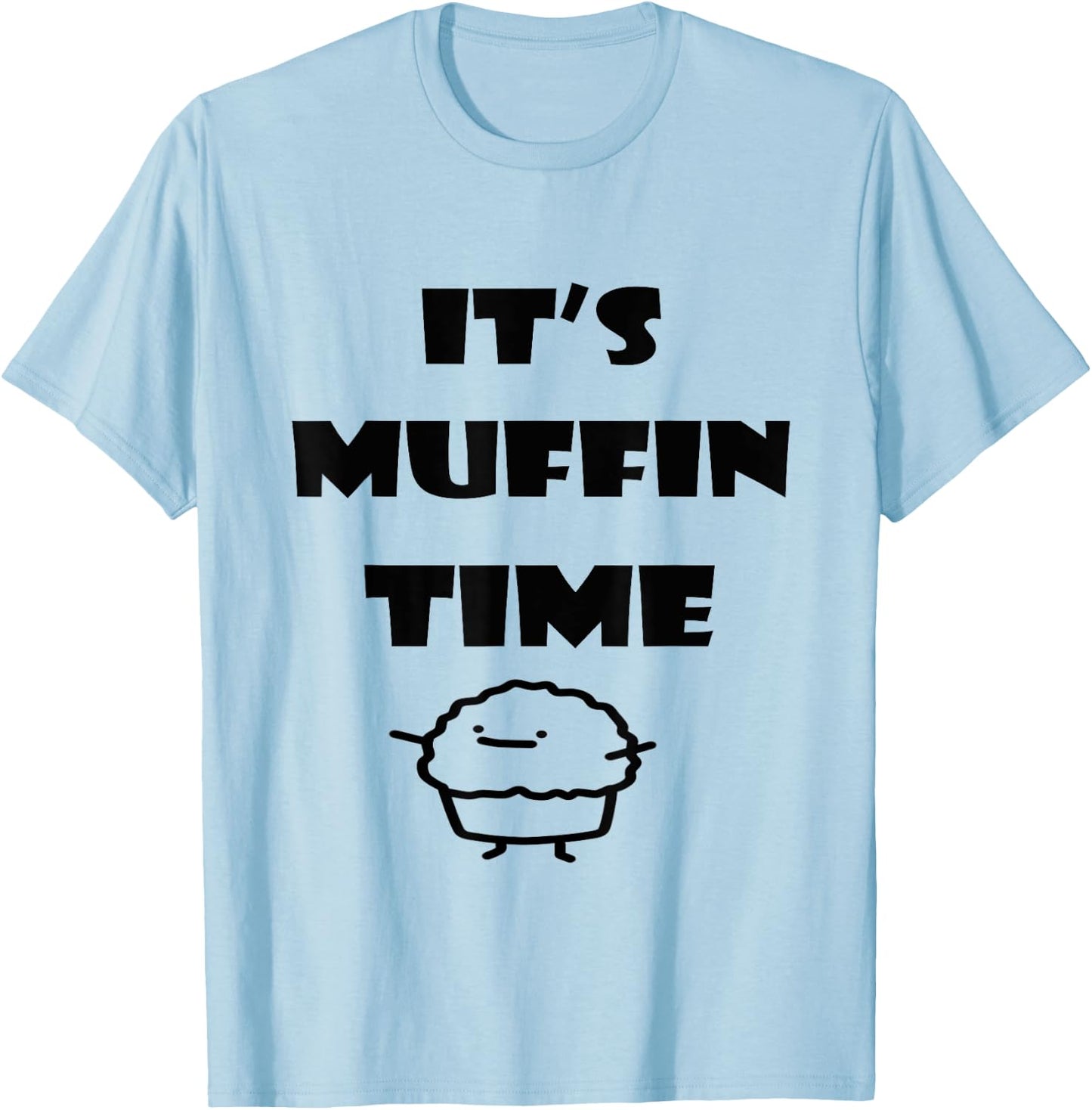 JOY It's Muffin Time - Men's Blue Classic Fit Short Sleeve T-Shirt - T-Shirt | Light Blue