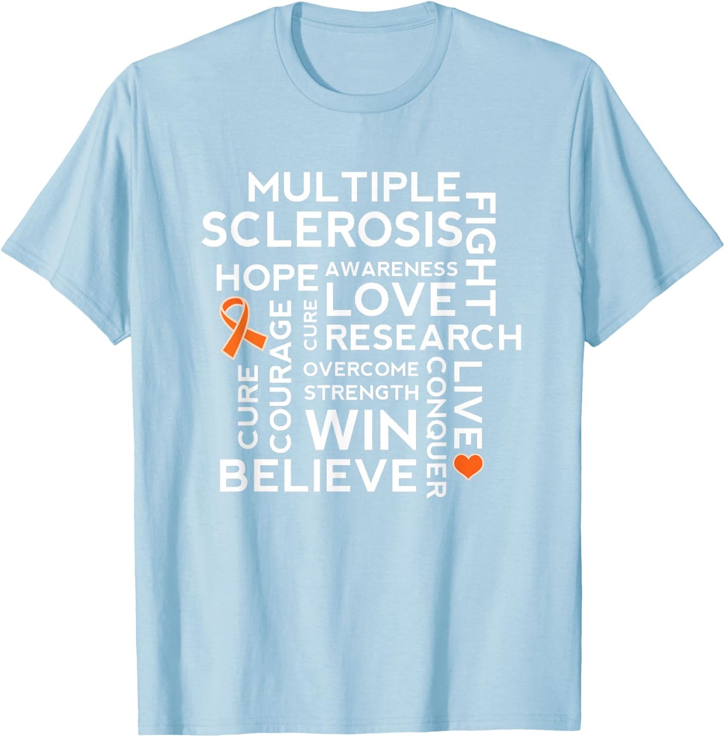 Multiple Sclerosis Awareness MS Walk T-Shirt - T-Shirt | Light Blue