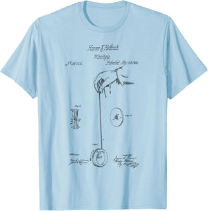 Yoyo Vintage Yo-Yo print patent yoyo player Yo Yo Tricks T-Shirt - T-Shirt | Light Blue