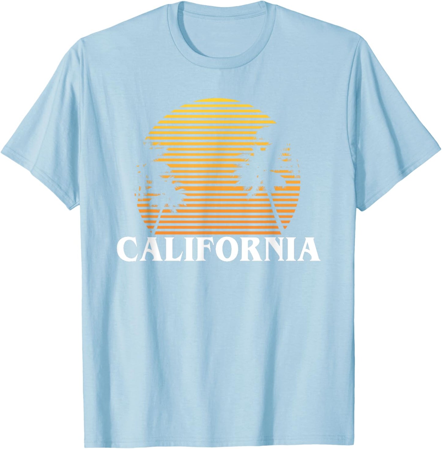 California Sun Sand and Surf Good times T Shirt T-Shirt - T-Shirt | Light Blue