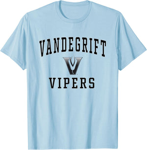 Vandegrift High School Vipers C1 T-Shirt - T-Shirt | Light Blue