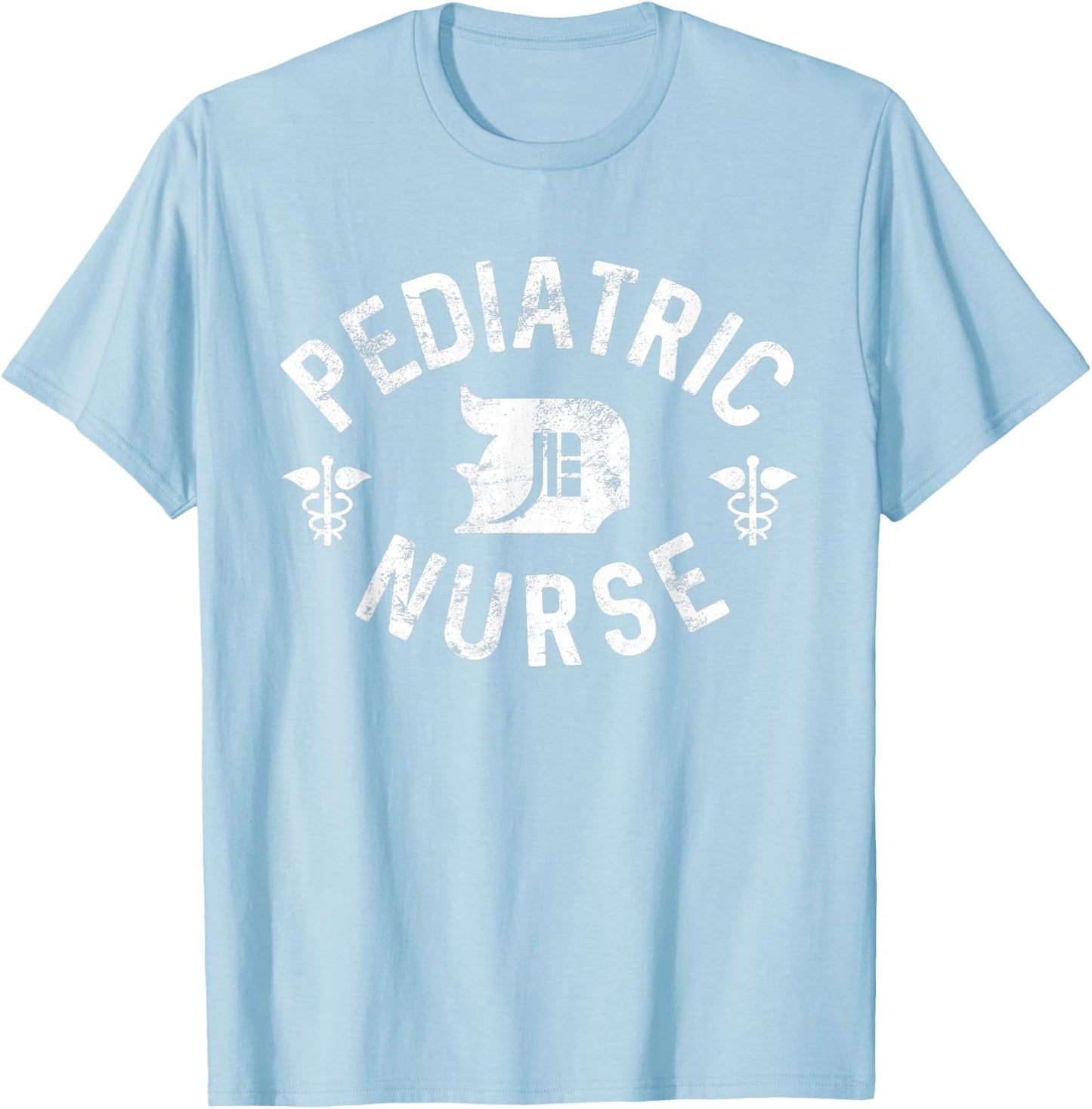 Detroit Pediatric Nurse Shirt Michigan Nursing T-Shirt - T-Shirt | Light Blue