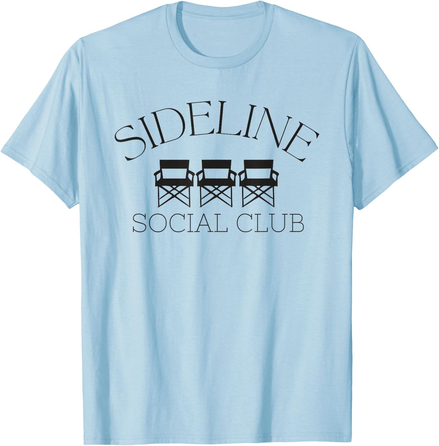 Vintage Sideline Social Club Game Day T-Shirt - T-Shirt | Light Blue