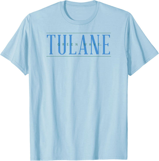 Tulane Green Wave Psychic Gray Officially Licensed T-Shirt - T-Shirt | Light Blue