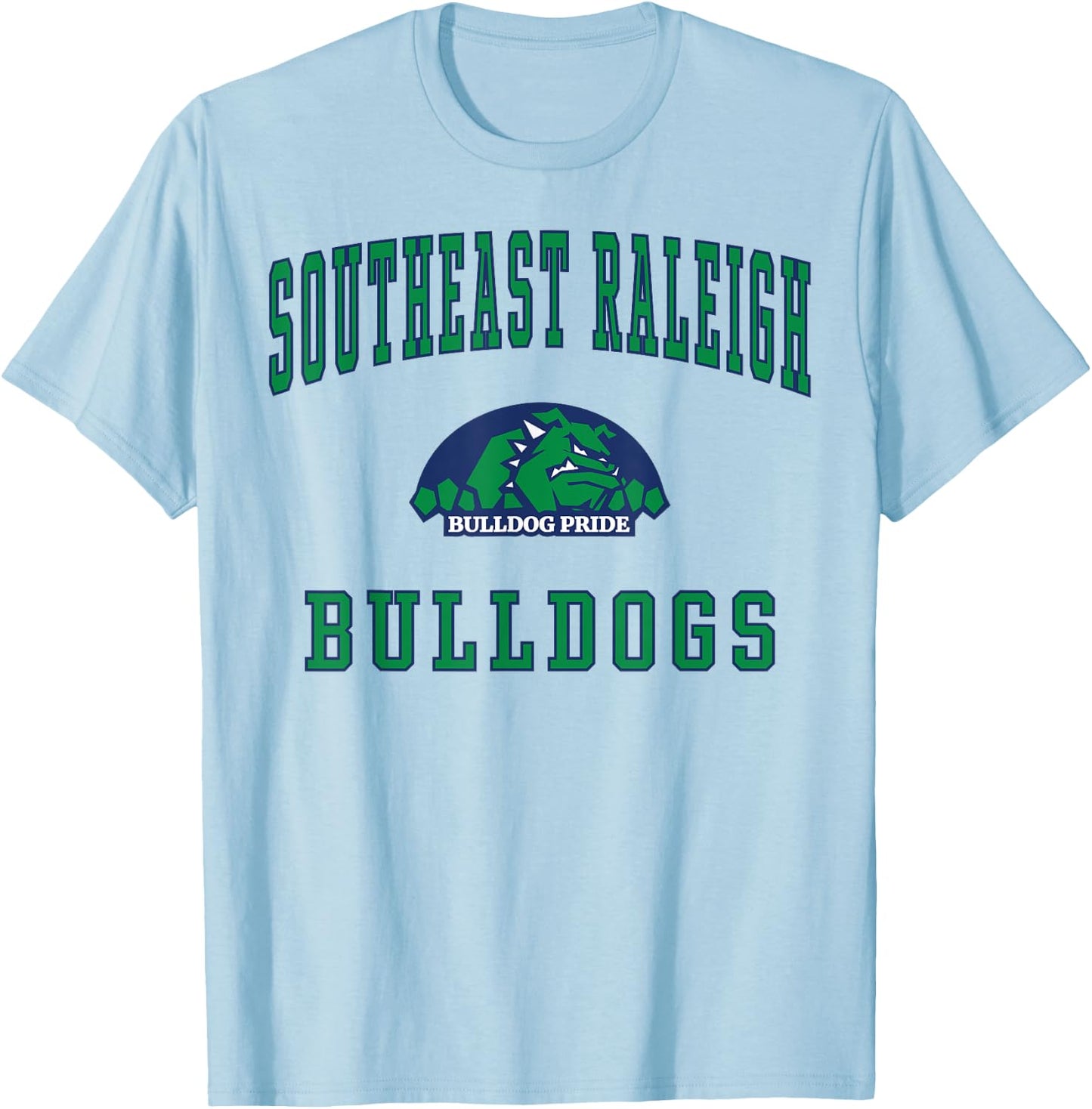 Southeast Raleigh High School Bulldogs T-Shirt - T-Shirt | Light Blue