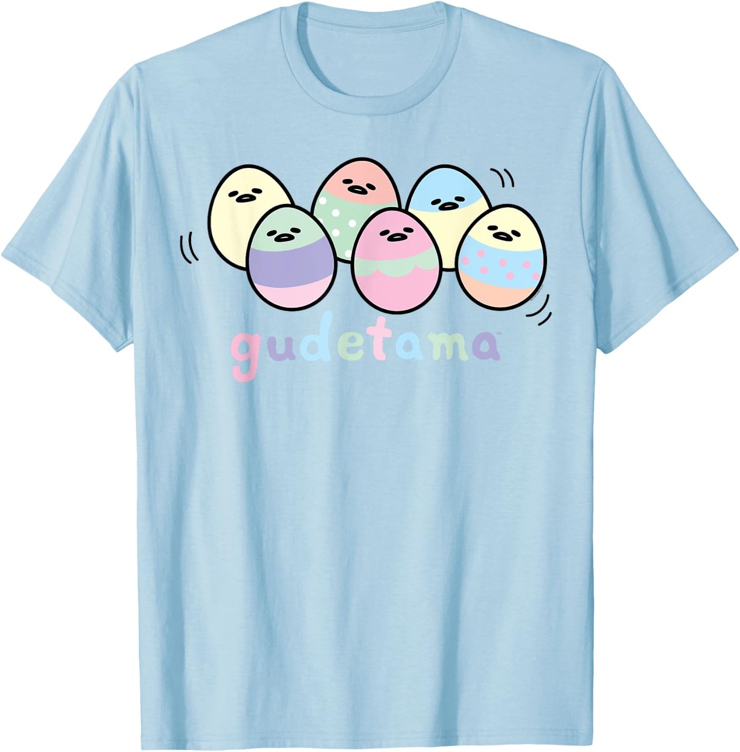 Gudetama Decorated Easter Egg Shirt T-Shirt - T-Shirt | Light Blue