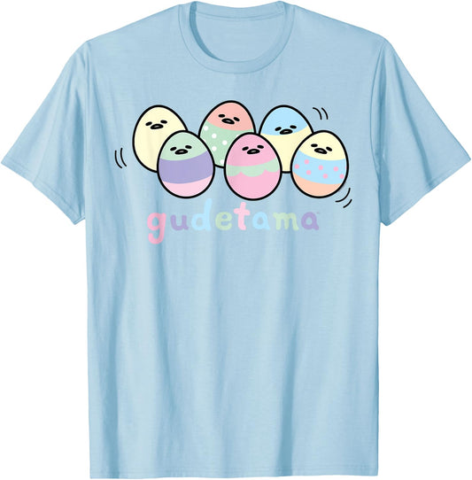 Gudetama Decorated Easter Egg Shirt T-Shirt - T-Shirt | Light Blue