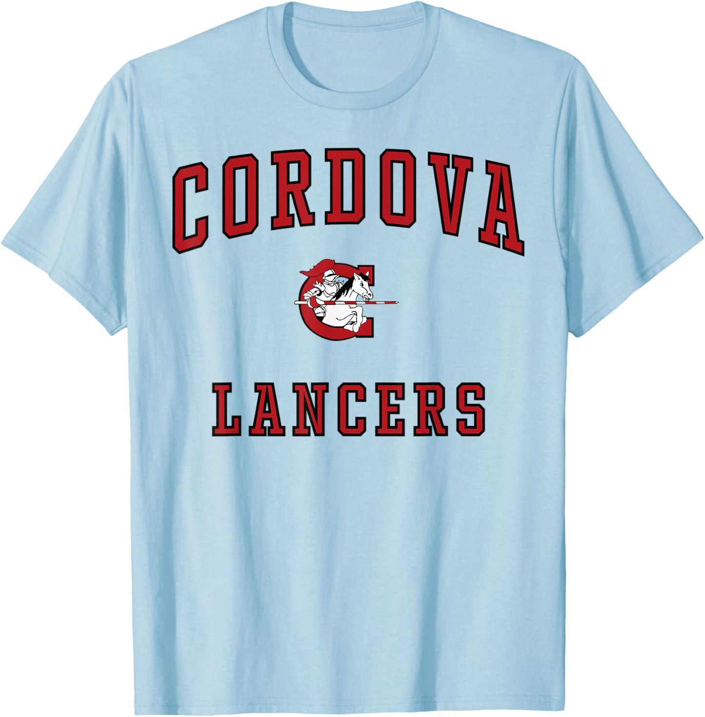 Cordova High School Lancers C1 T-Shirt - T-Shirt | Light Blue