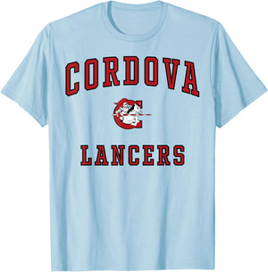 Cordova High School Lancers C1 T-Shirt - T-Shirt | Light Blue