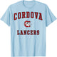 Cordova High School Lancers C1 T-Shirt - T-Shirt | Light Blue