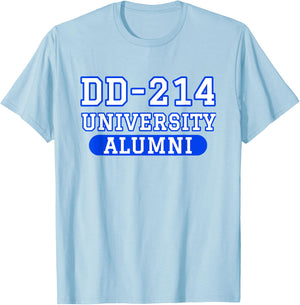 Patriotic DD-214 Alumni T-Shirt - T-Shirt | Light Blue
