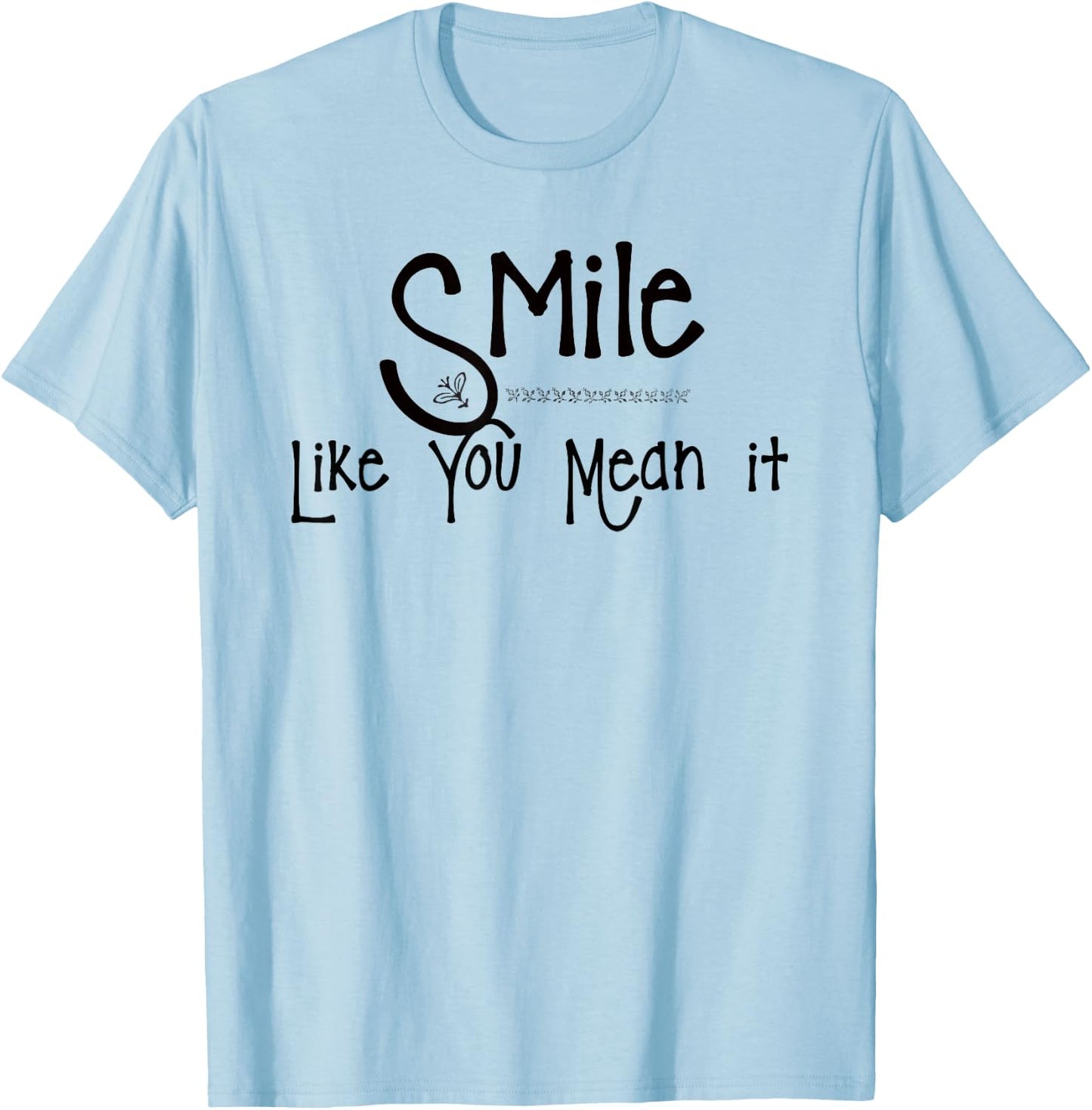 Smile T Shirt T-Shirt - T-Shirt | Light Blue