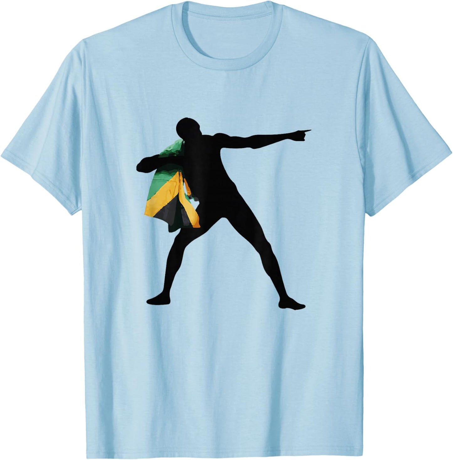 Jamaican Flag - Jamaican Roots T-Shirt - T-Shirt | Light Blue