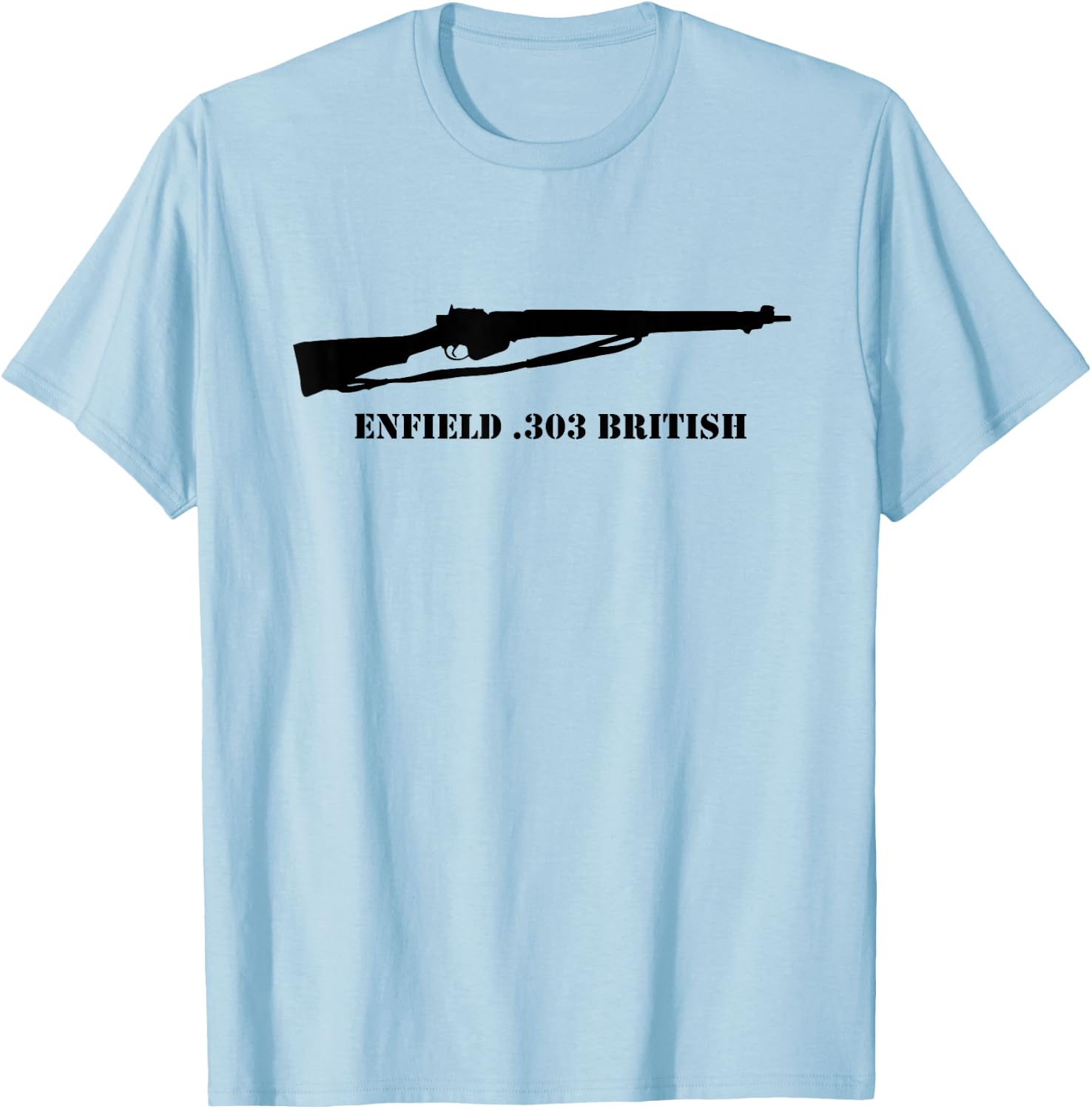 Enfield Shirt British SMLE WW2 WWII 303 Brit T-Shirt - T-Shirt | Light Blue