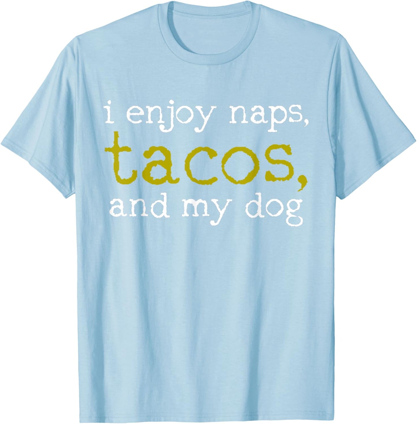 Taco Mexican Food Taco Nap Dog Lover Gift Women Kids T-Shirt - T-Shirt | Light Blue
