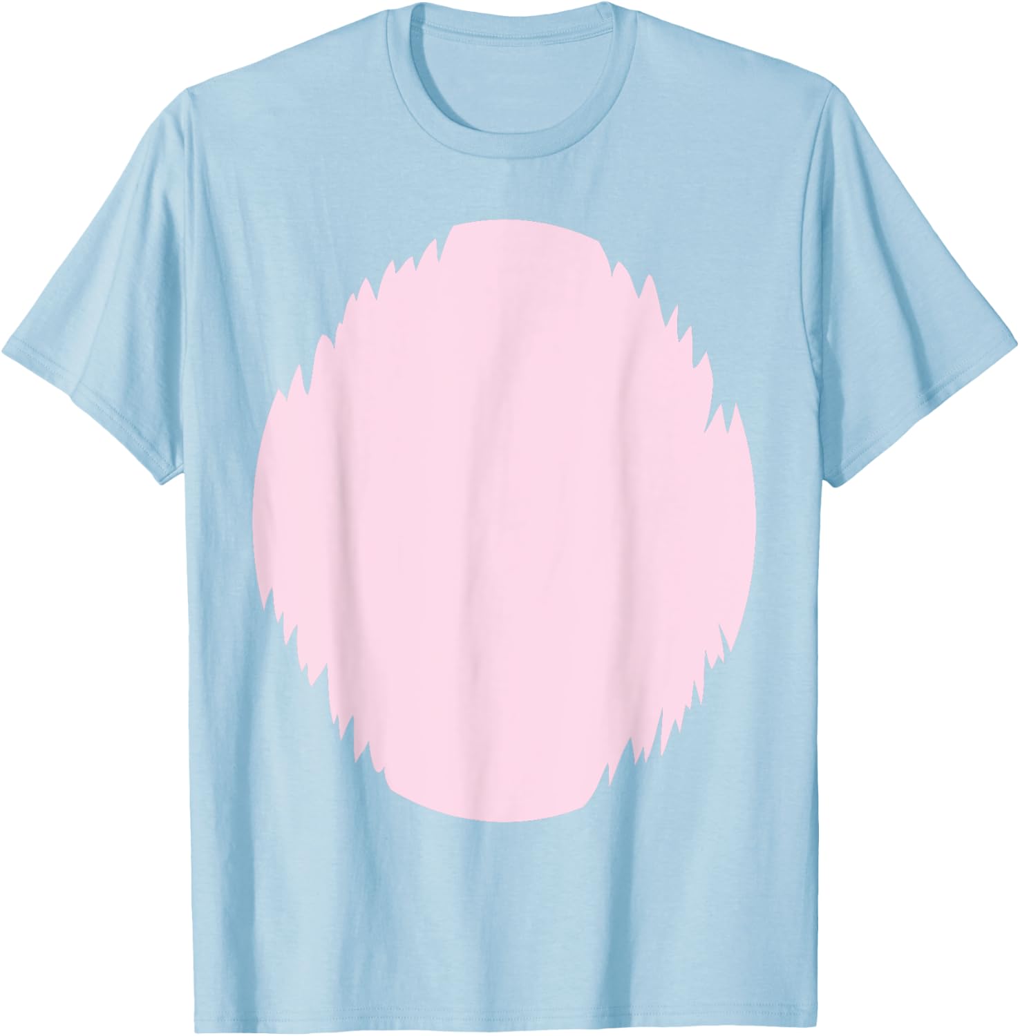Cute Easter Bunny Costume Pink White Belly Dress Up Shirt T-Shirt - T-Shirt | Light Blue