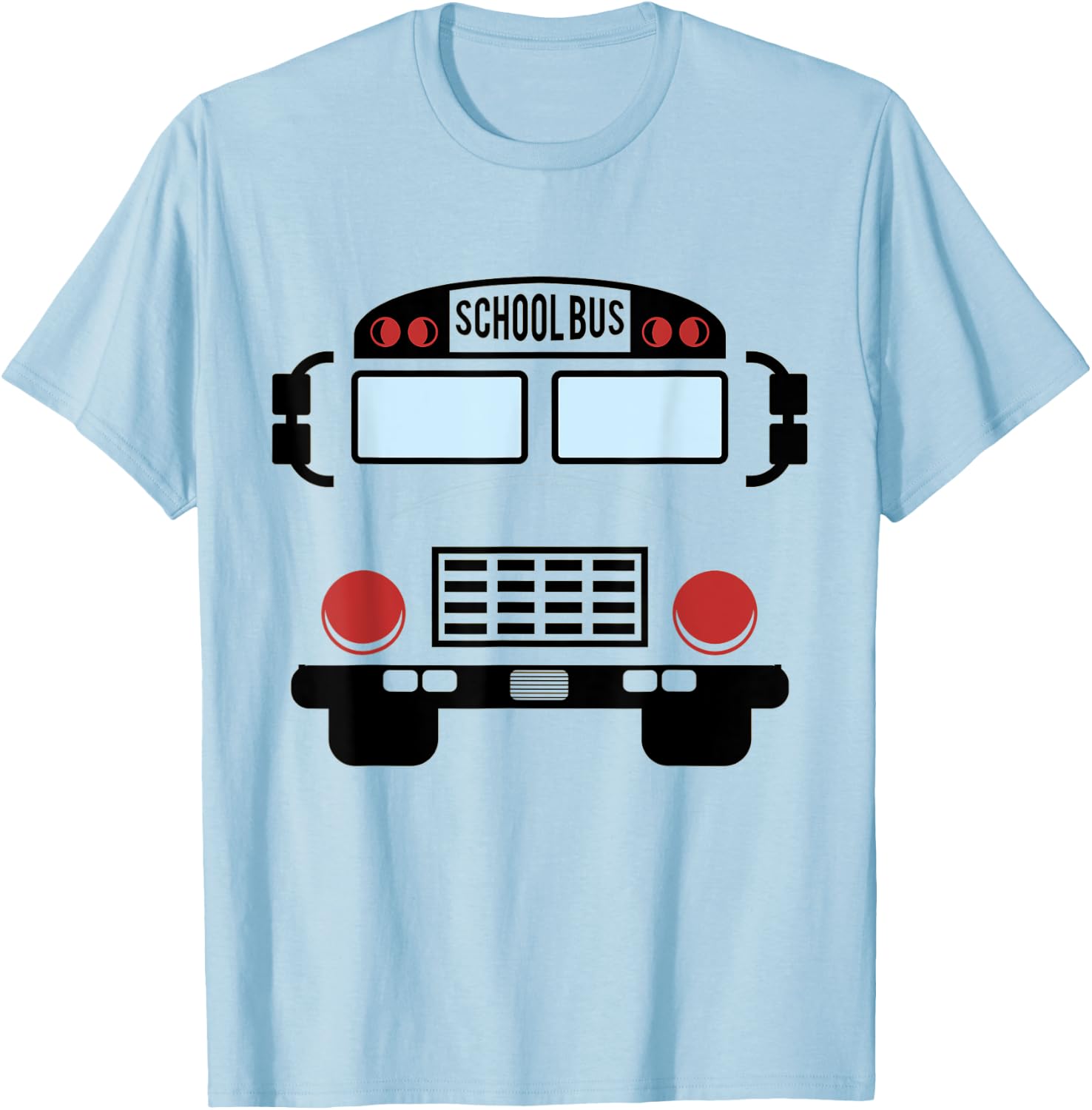 School Bus Costume Halloween Funny Yellow School Bus Driver T-Shirt - T-Shirt | Light Blue