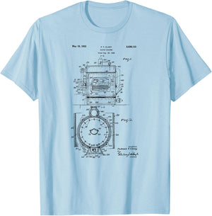 Vintage 1949 Coffee Roaster Patent Print Gift T-Shirt - T-Shirt | Light Blue