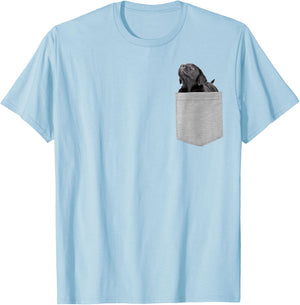Black Lab puppy in your pocket T-Shirt - T-Shirt | Light Blue