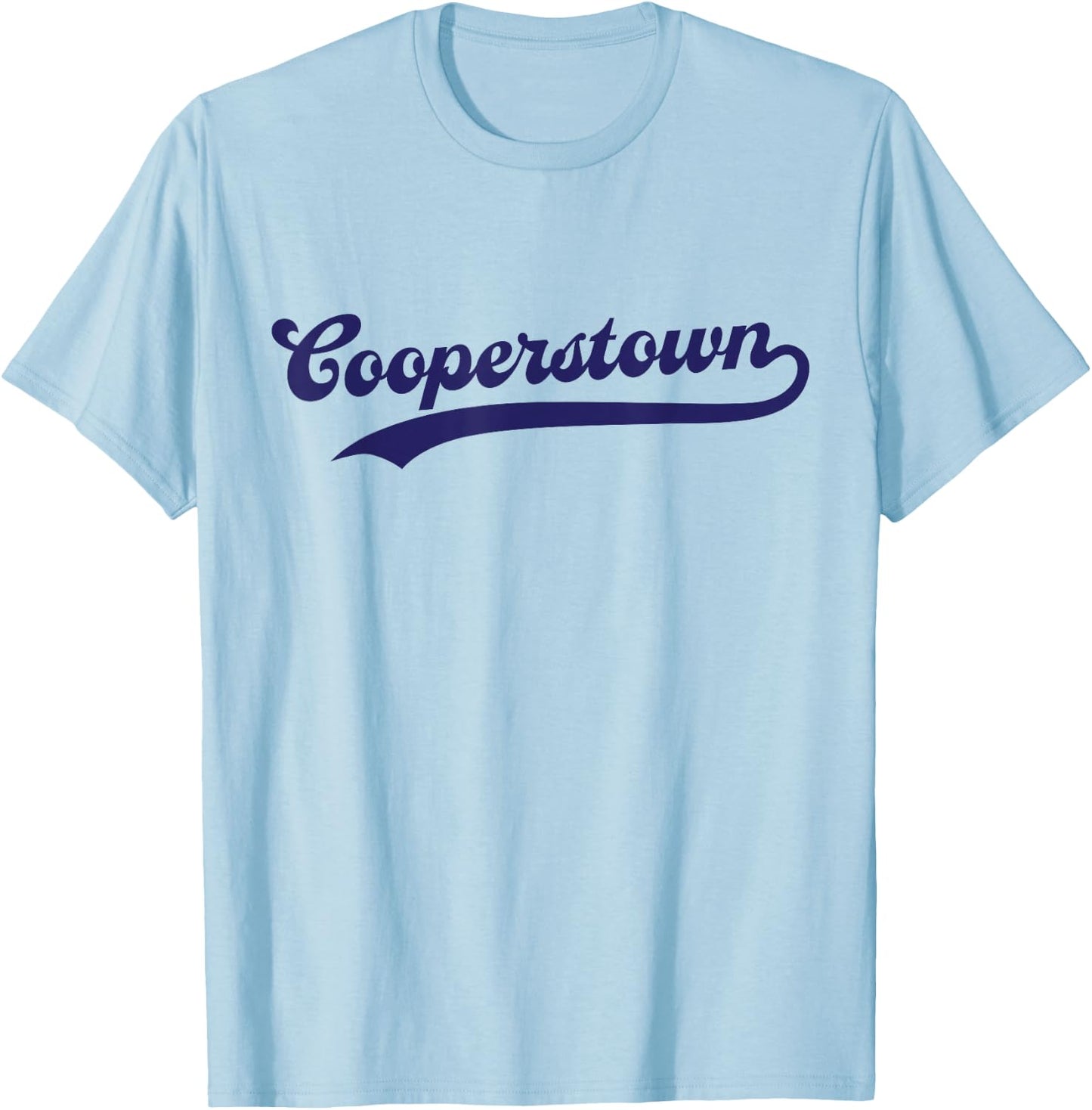 Cooperstown New York Cooperstown NY Baseball Fans T-Shirt - T-Shirt | Light Blue