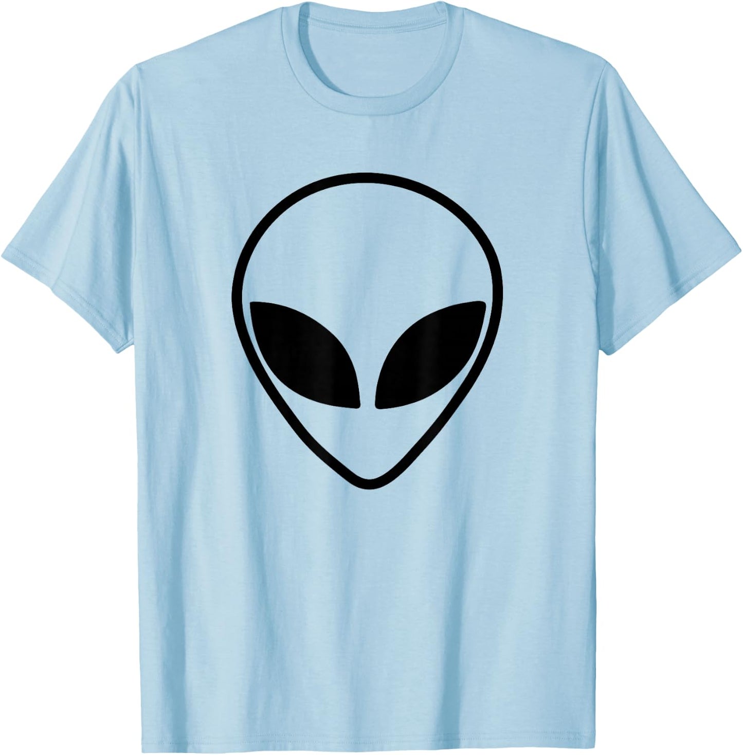 Alien Shirt - Funny Alien Face 90's Rave T-Shirt - T-Shirt | Light Blue