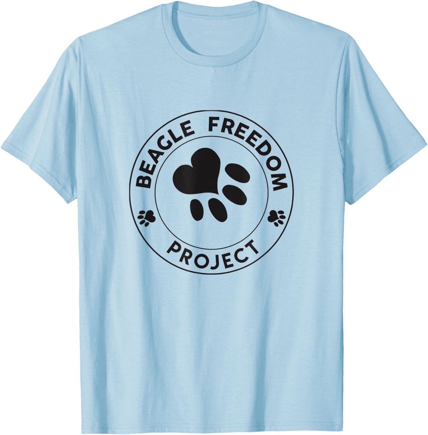 Beagle Freedom Project- Rescue Dogs- Free the Beagles T-Shirt - T-Shirt | Light Blue