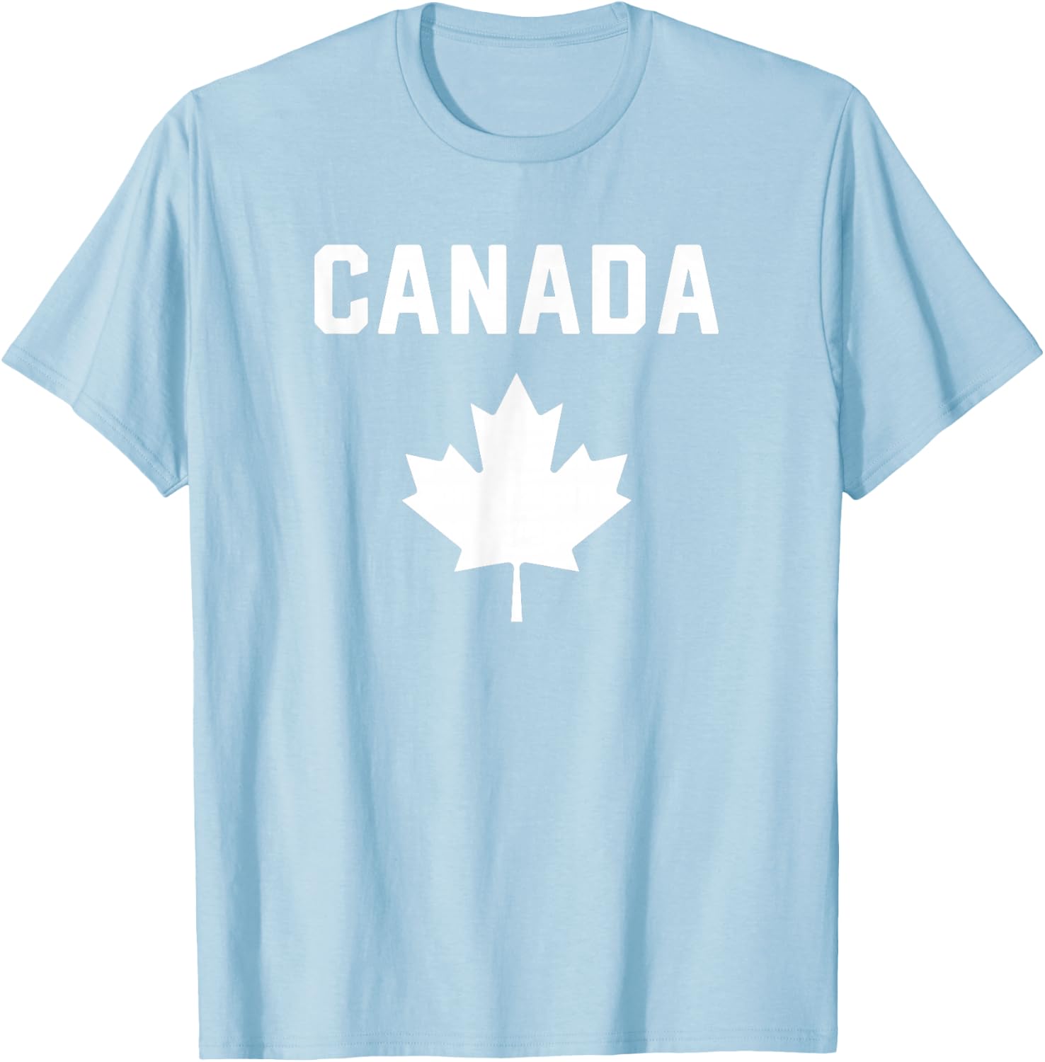 I Love Canada Minimalist Canadian Flag Small T-Shirt - T-Shirt | Light Blue