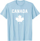 I Love Canada Minimalist Canadian Flag Small T-Shirt - T-Shirt | Light Blue