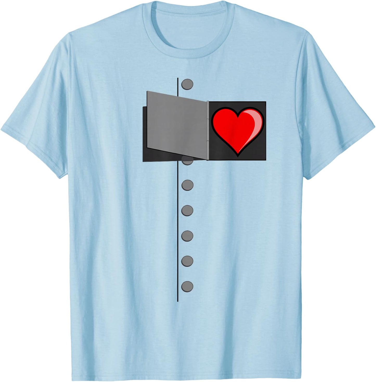 Oz Tin Man Heart Halloween Wizard of OZ Tin Man Costume T-Shirt - T-Shirt | Light Blue
