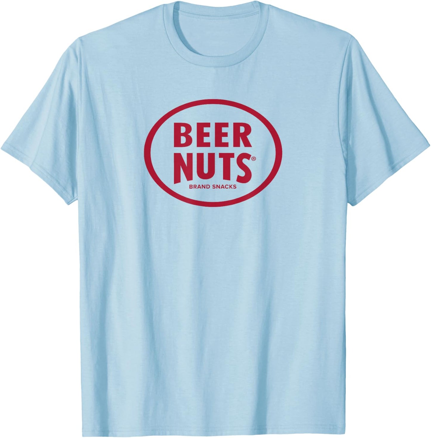 BEER NUTS | Classic Red Logo . Graphic gym T-Shirt - T-Shirt | Light Blue