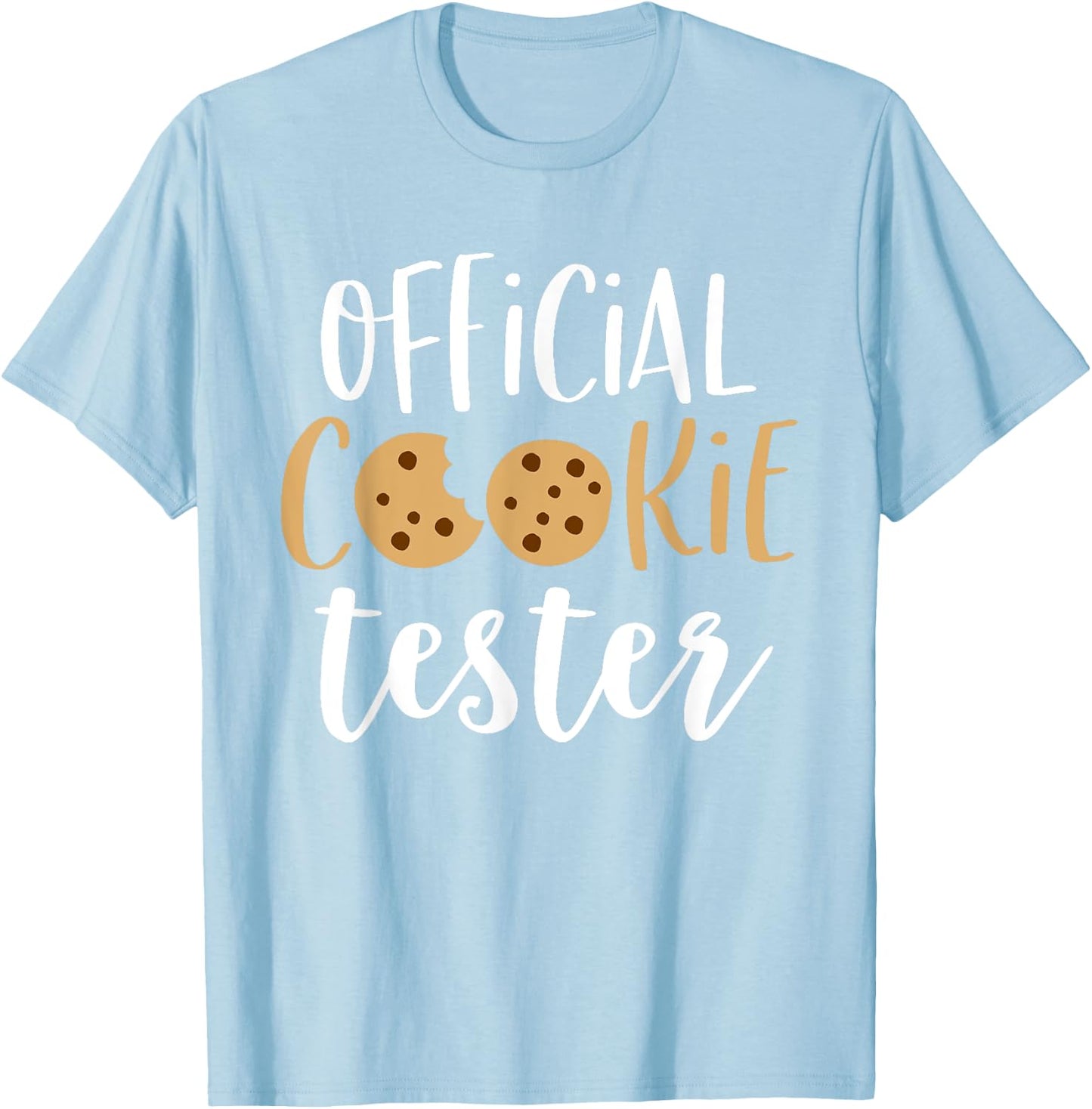 Official Cookie Tester Shirt Funny Family Christmas Pajamas T-Shirt - T-Shirt | Light Blue