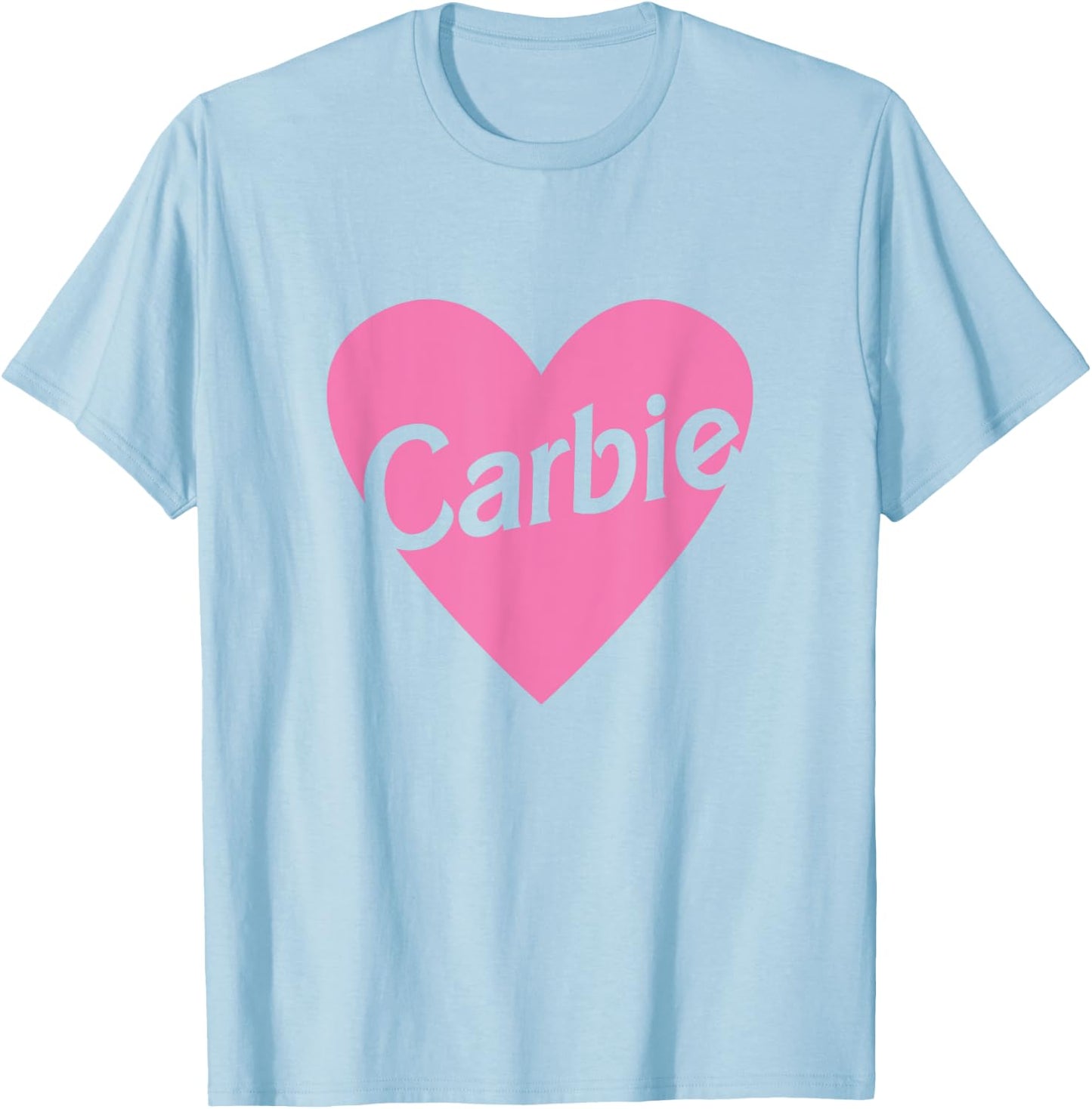 Carbie - Carbie Girl Funny Pizza T-Shirt - T-Shirt | Light Blue