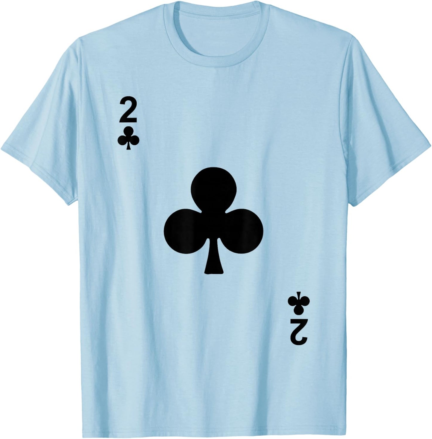 Two of Clubs 2 Blackjack Playing Cards T-Shirt - T-Shirt | Light Blue