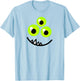 Cute One Eyed Monster Face Green Eyes Halloween Costume T-Shirt - T-Shirt | Light Blue