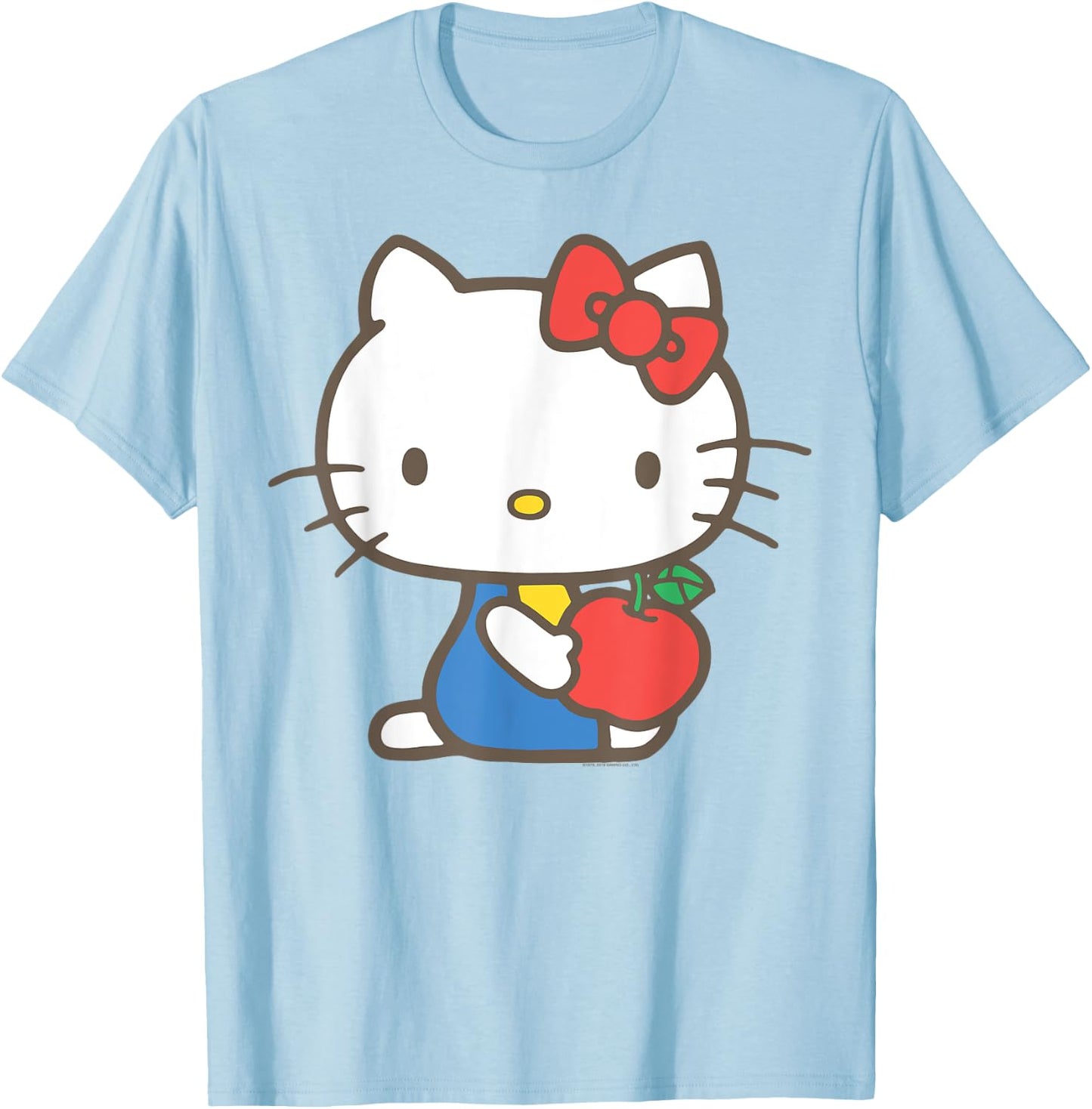 Hello Kitty Retro Apple Design Shirt T-Shirt - T-Shirt | Light Blue