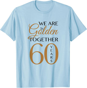 60th Wedding Anniversary T-Shirt - T-Shirt | Light Blue