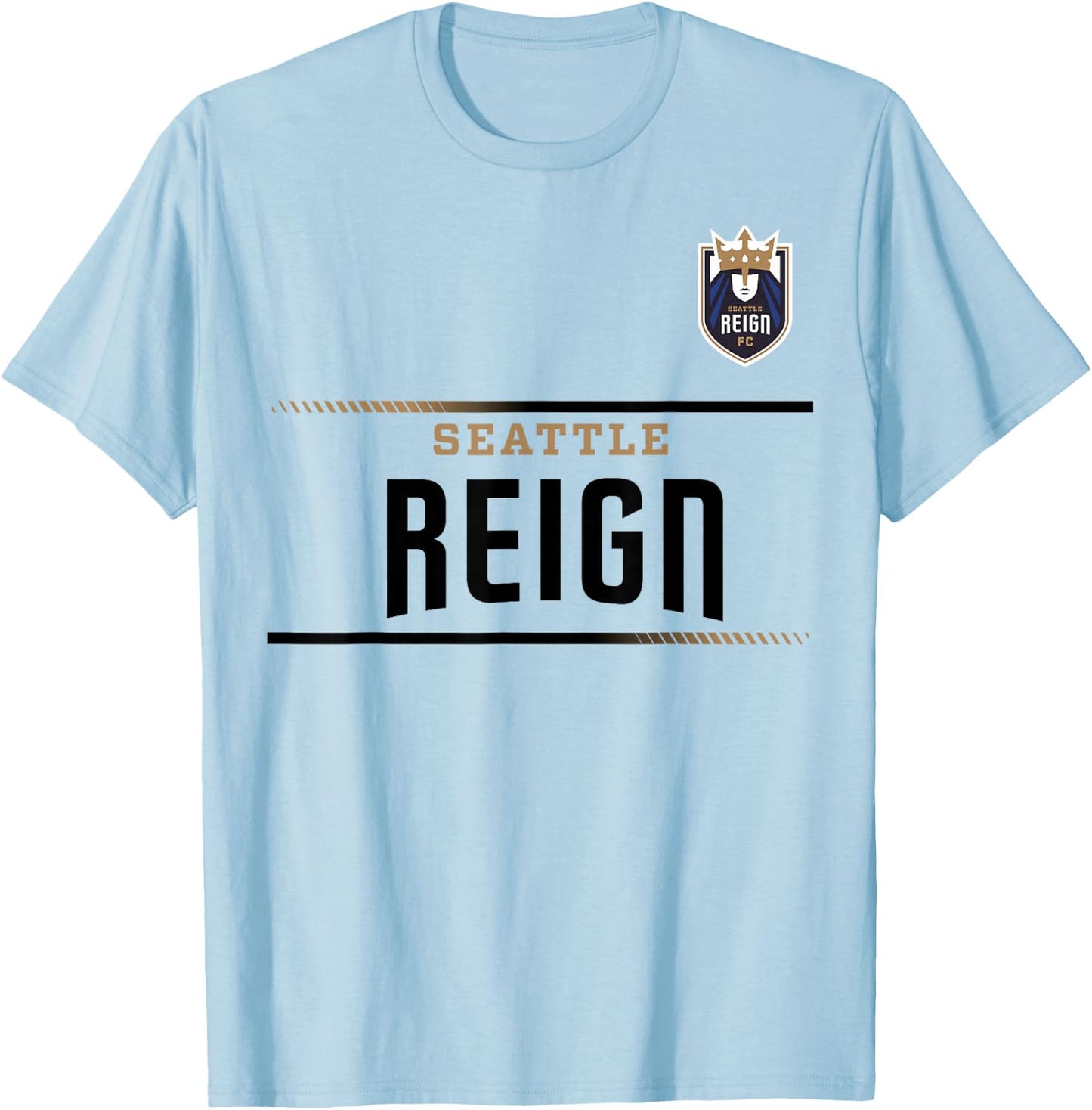 Officially Licensed Seattle Reign Soccer NWSL Apparel T-Shirt - T-Shirt | Light Blue