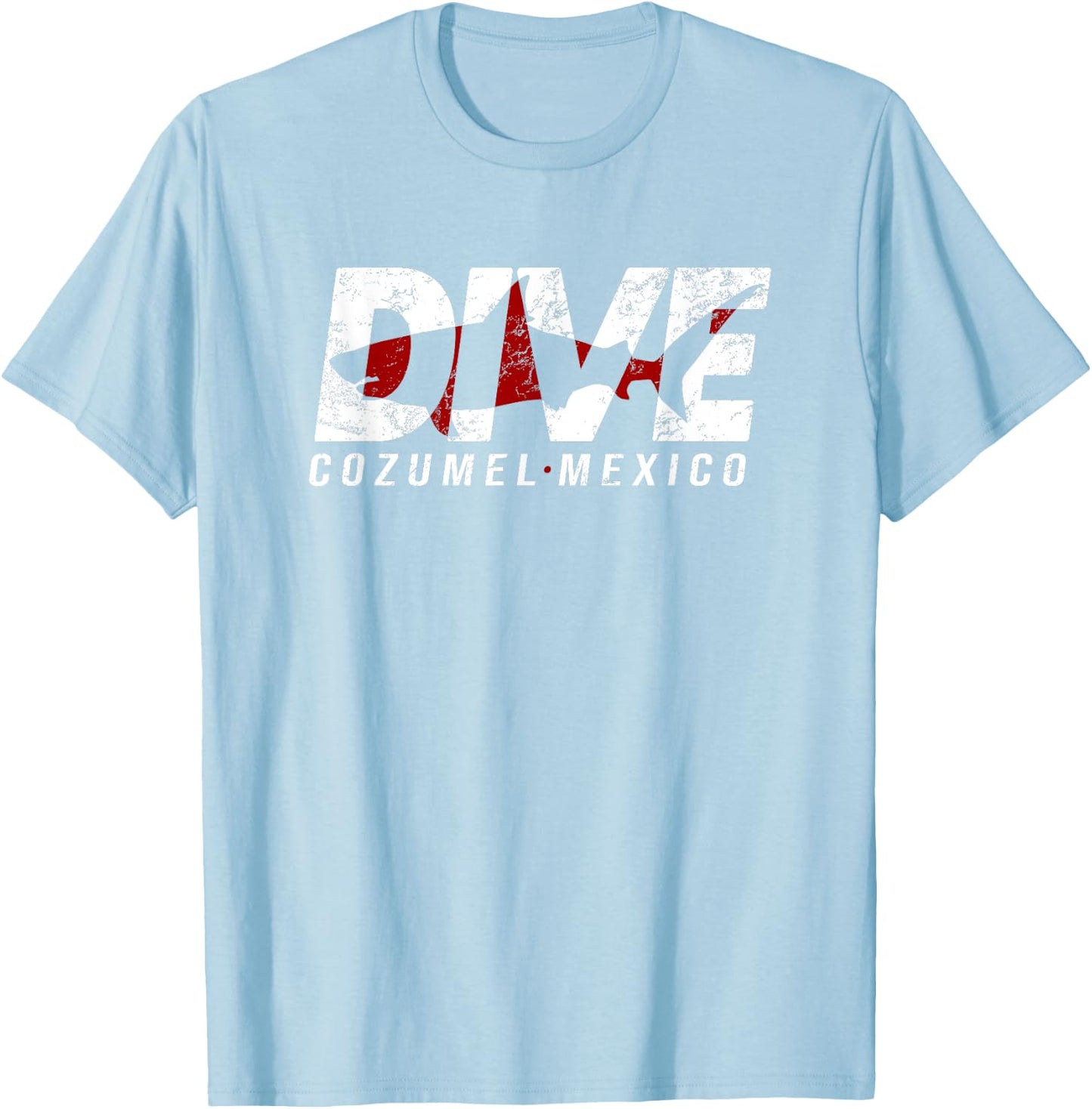 DIVE Cozumel Mexico SCUBA DIVING Diver T-Shirt - T-Shirt | Light Blue