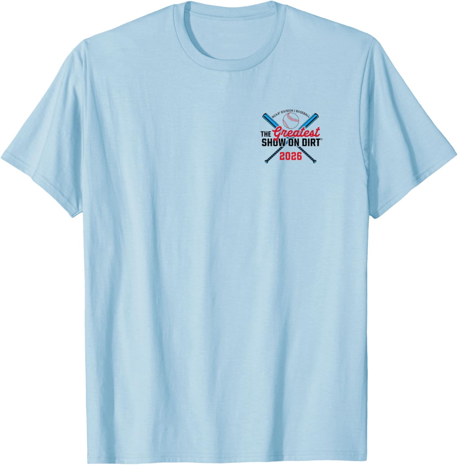 College World Series 2026 64-Team Officially Licensed T-Shirt - T-Shirt | Light Blue