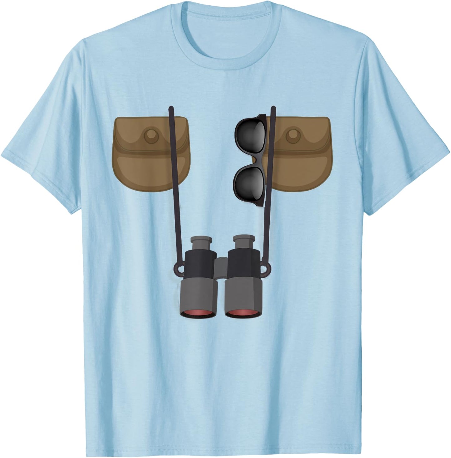 Birdwatcher Ornithologist Jungle Safari Explorer Costume T-Shirt - T-Shirt | Light Blue